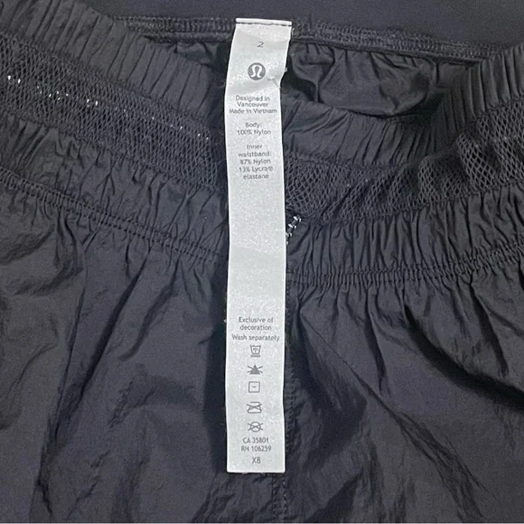Lululemon Athletica Jet Black Athletic Running Shorts - Picture 8 of 12
